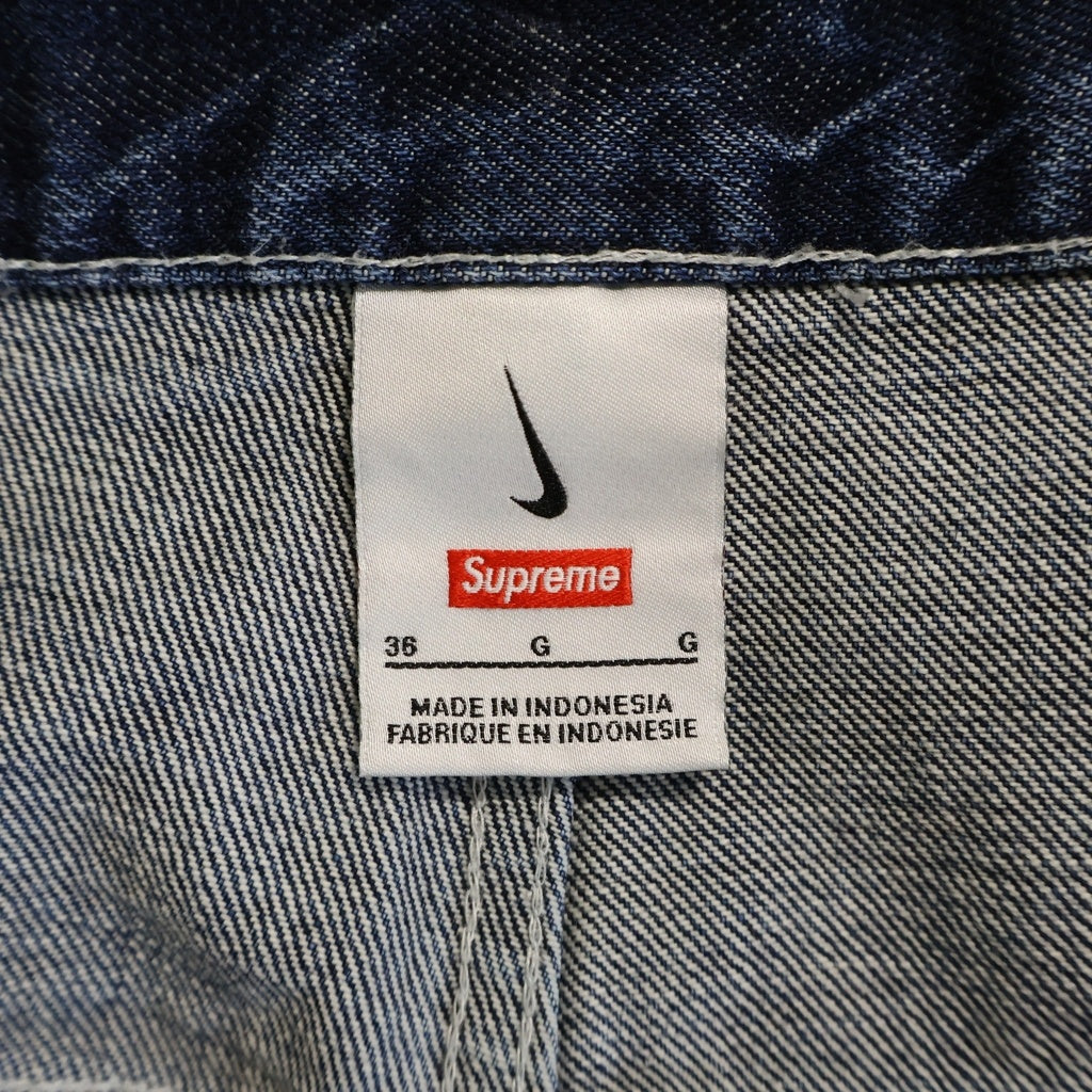 SUPREME(シュプリーム) 24SS ×Nike Denim Short Indigo ナイキ ロゴパッチ デニム ショート パンツ ジョーツ インディゴ FQ0344-451
