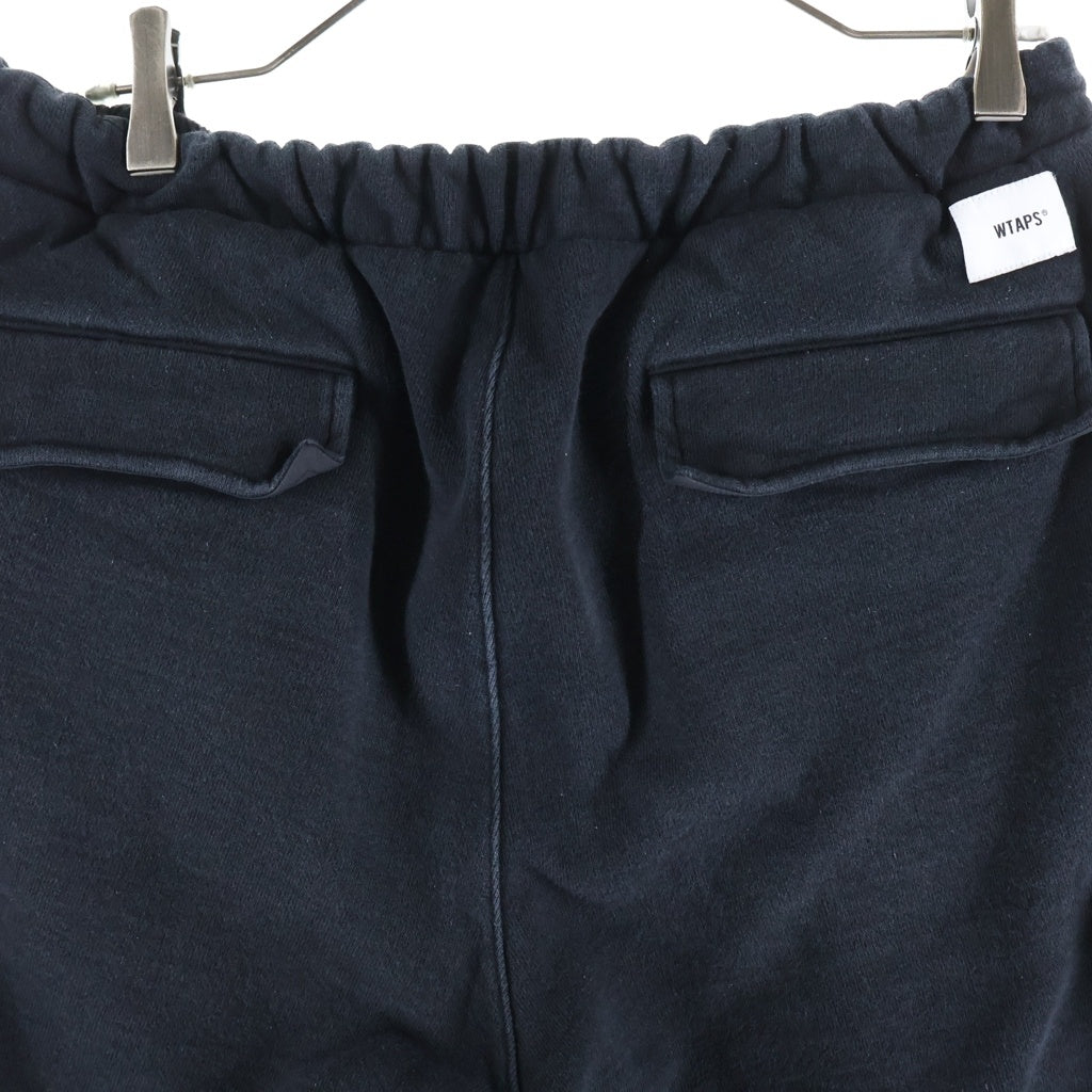 WTAPS(ダブルタップス) 24AW MORPH/TROUSERS/COTTON 裏起毛 6ポケット スウェット カーゴ パンツ ブラック 242ATDT-CSM27