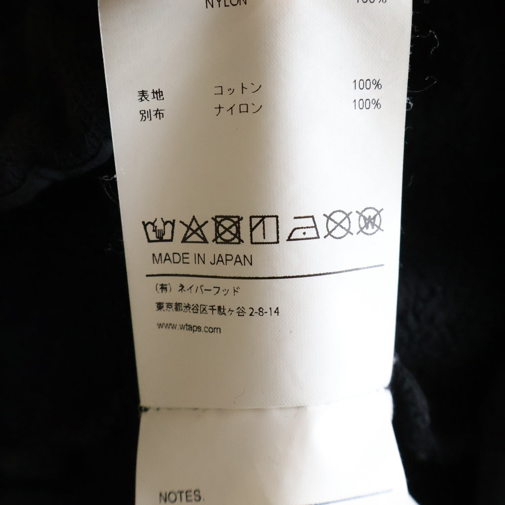 WTAPS(ダブルタップス) 24AW MORPH/TROUSERS/COTTON 裏起毛 6ポケット スウェット カーゴ パンツ ブラック 242ATDT-CSM27