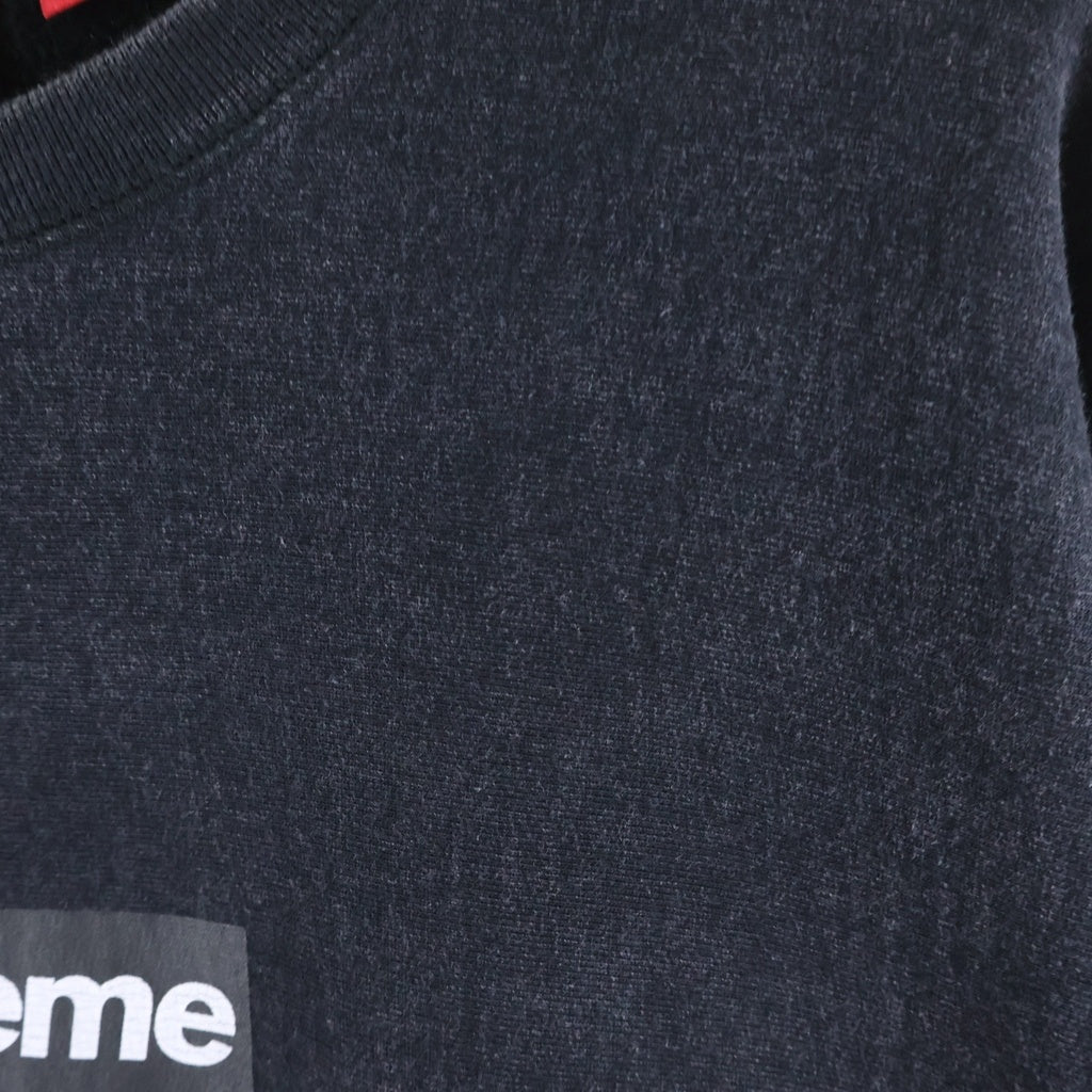 SUPREME(シュプリーム) 25ss Washed Box Logo Crewneck Sweatshirt ウォッシュド ボックスロゴデザイン クルーネック スウェット トレーナー ブラック