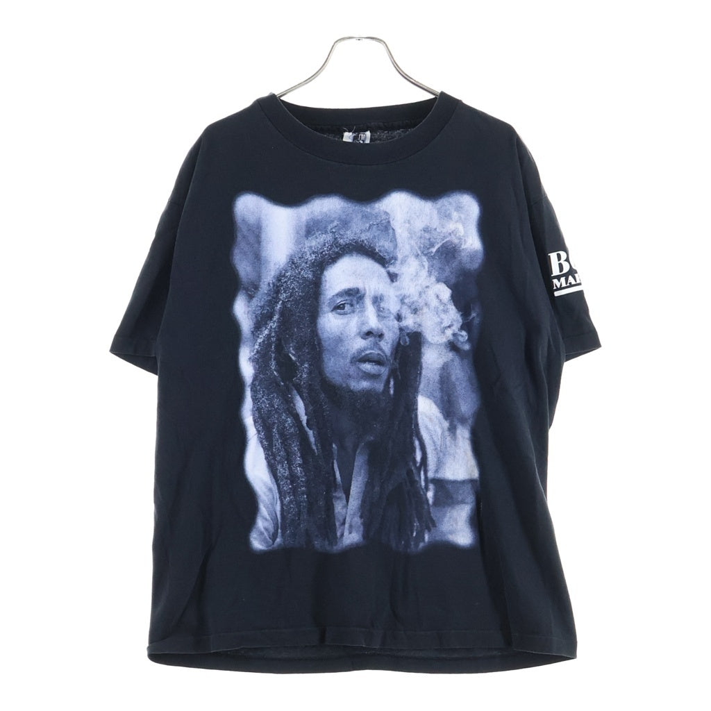VINTAGE(ヴィンテージ) 90S VINTAGE ヴィンテージ BOB MARLEY ボブマーリー シングルステッチ プリント クルーネック 半袖Tシャツ カットソー ブラック
