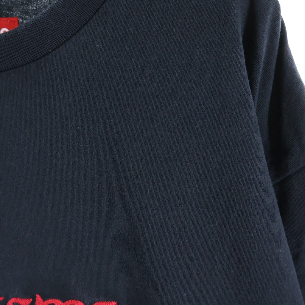 SUPREME(シュプリーム) 24SS Contact S/S Top ロゴエンブロイダリーデザイン コンタクト クルーネック 半袖Tシャツ カットソー ブラック