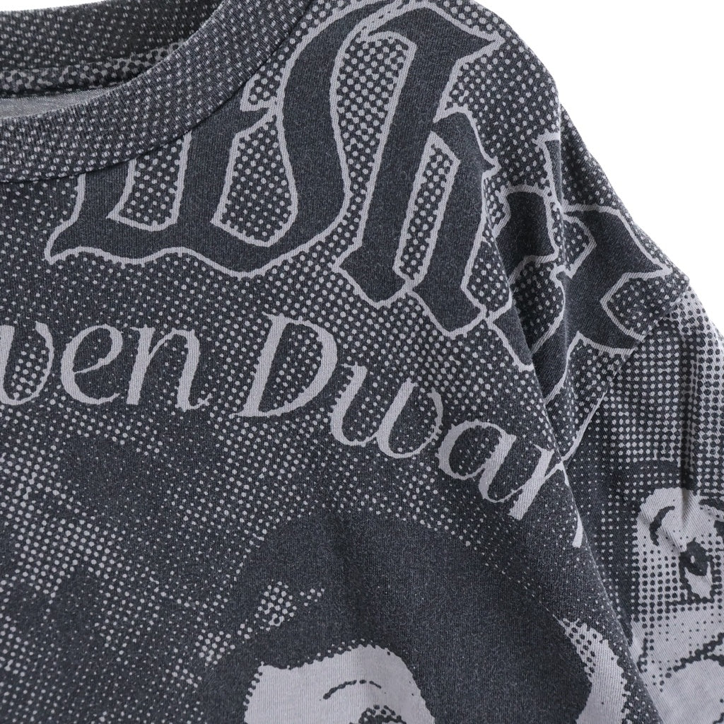 SUPREME(シュプリーム) 24AW Snow White S/S Top スノー ホワイト 白雪姫 総柄デザイン クルーネック 半袖Tシャツ カットソー ブラック/グレー