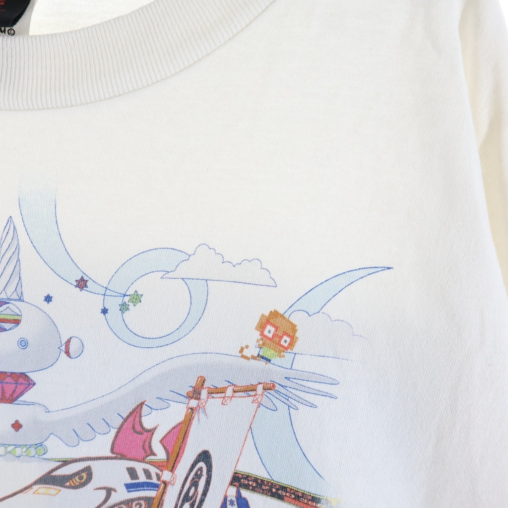 SAINT MICHAEL(セントマイケル) 24AW SG SS TEE SUMMER WARS ×サマーウォーズ プリントデザイン クルーネック 半袖Tシャツ カットソー ホワイト SM-YS1-0000-C28