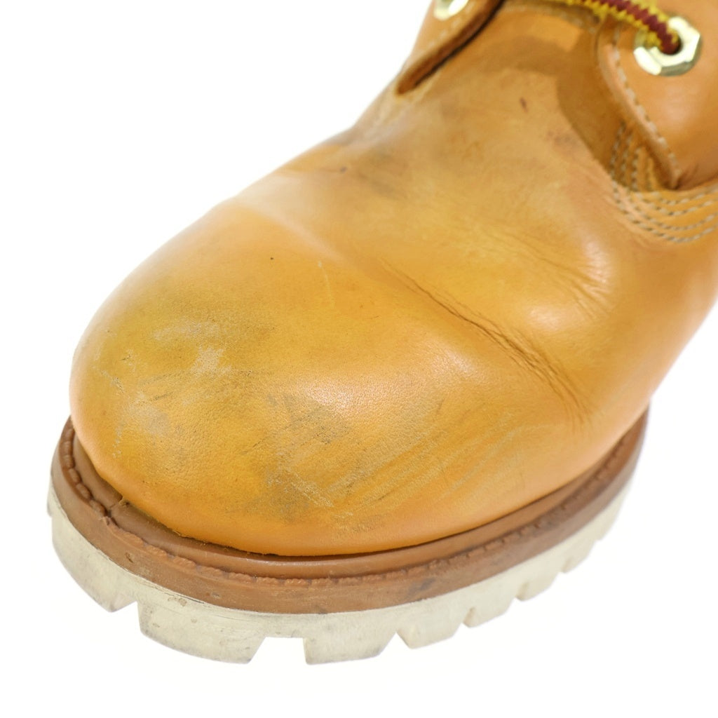 Timberland(ティンバーランド) ×STUSSY ステューシー レースアップ サイドジップ トレッキング ブーツ イエロー 6237A