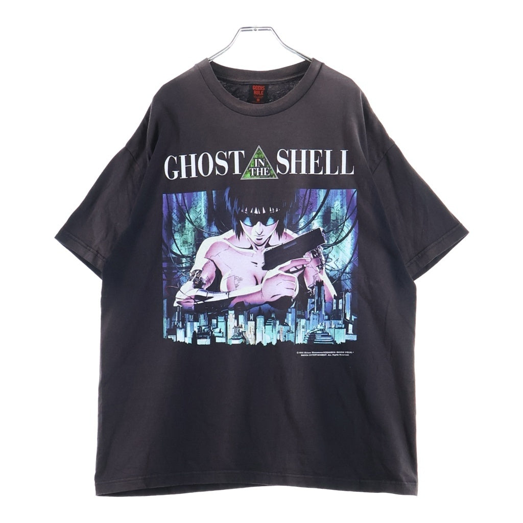 GEEKSRULE(ギークスルール) ×GHOST IN THE SHELL 15 SILKSCREEN PRINTING T SHIRT MOTOKO ×攻殻機動隊 素子デザイン クルーネック 半袖Tシャツ カットソー ブラック