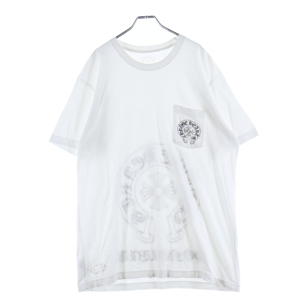 CHROME HEARTS(クロムハーツ) Honolulu Limited Horseshoe Tee ホノルル限定 ホースシュープリント クルーネック 半袖Tシャツ カットソー ホワイト