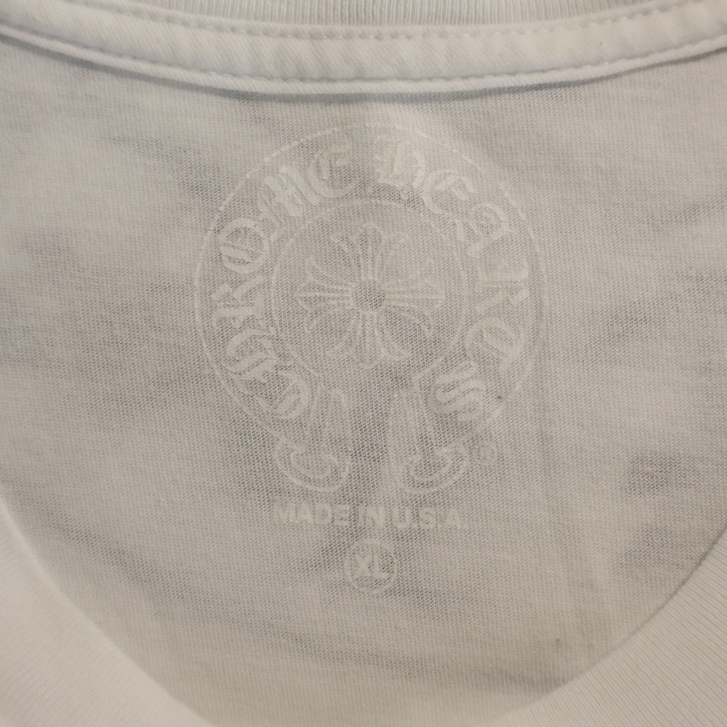 CHROME HEARTS(クロムハーツ) Honolulu Limited Horseshoe Tee ホノルル限定 ホースシュープリント クルーネック 半袖Tシャツ カットソー ホワイト