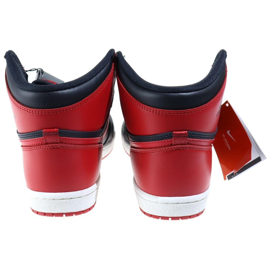 NIKE(ナイキ) AIR JORDAN 1 HIGH 85 BRED エアジョーダン1 ブレッド ハイカットスニーカー レッド/ブラック US12/30cm HV6674-067