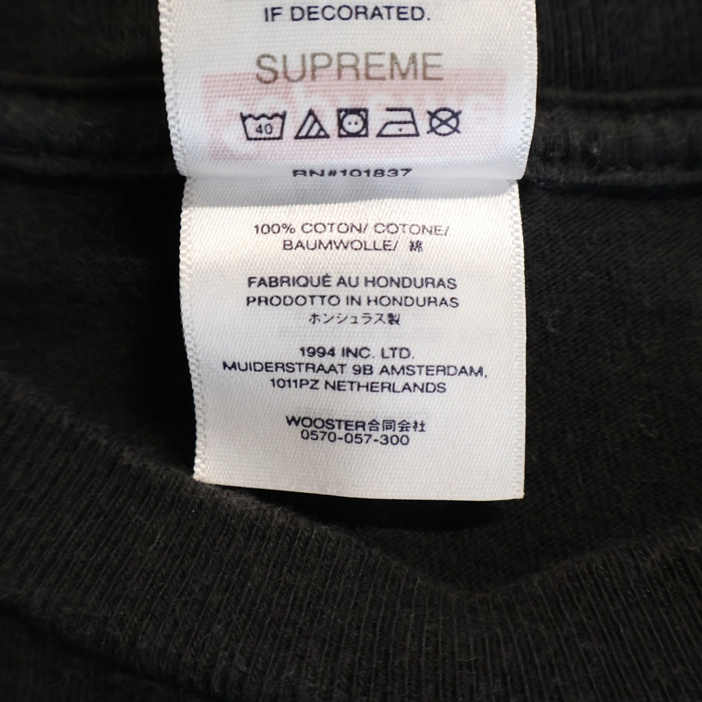 SUPREME(シュプリーム) 25SS ×aphex twin Windowlicker Tee エイフェックス ツイン ウィンドウリッカー クルーネック半袖Tシャツ カットソー ブラック
