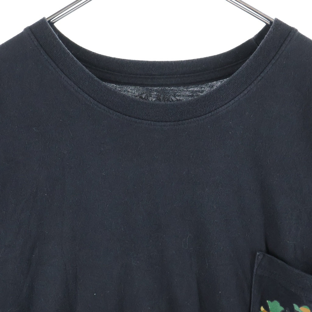 CHROME HEARTS(クロムハーツ) CAMO HORSESHOE S/S TEE バックホースシュー アームロゴ カモ柄プリント クルーネック 半袖Tシャツ カットソー ブラック