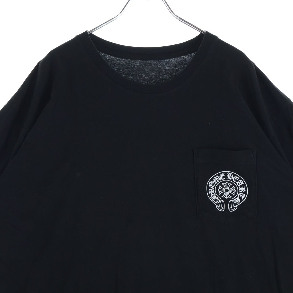 CHROME HEARTS(クロムハーツ) Honolulu Horseshoe SS Tee ホノルル限定 ホースシュー バック CHプラス クルーネック半袖Tシャツカットソー ブラック