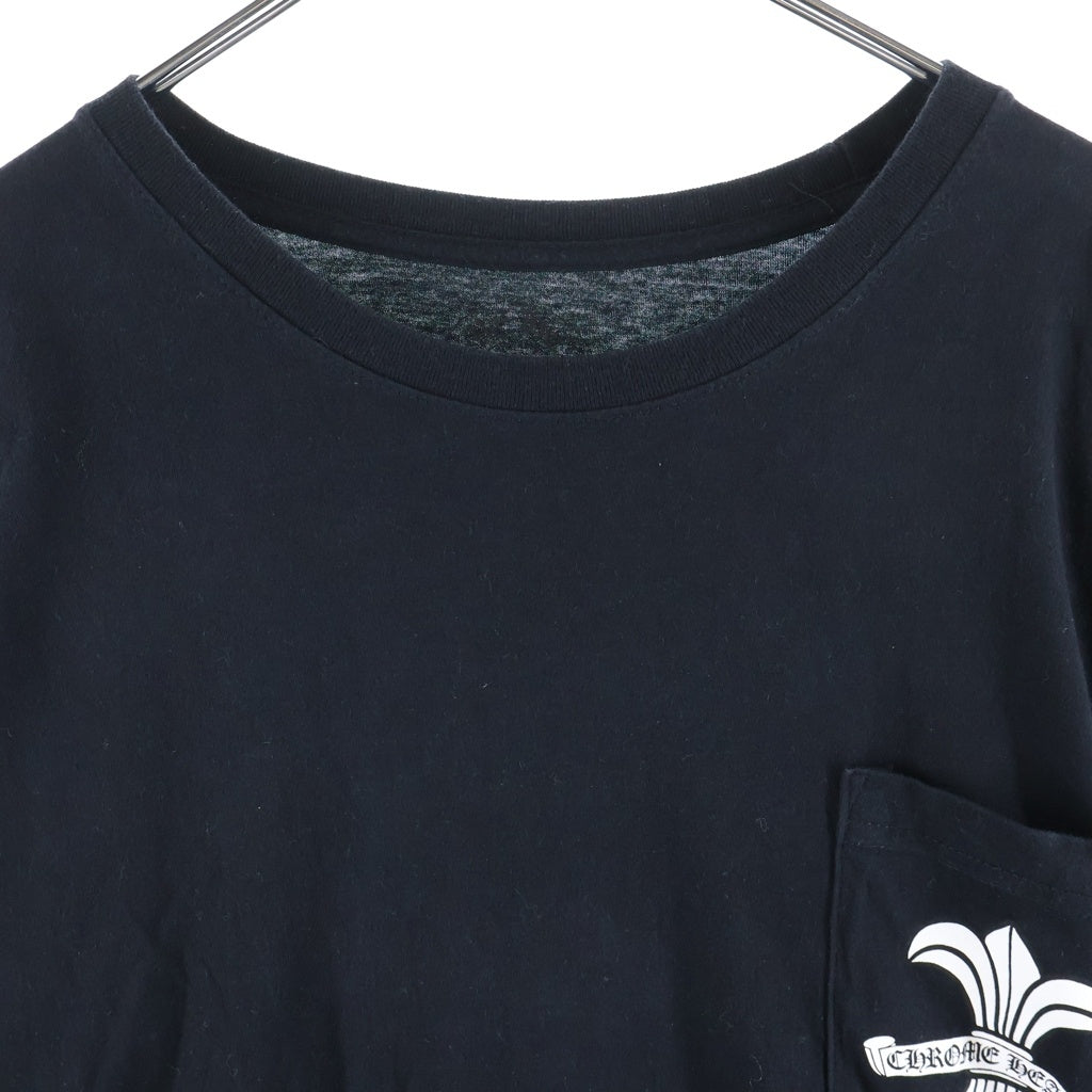 CHROME HEARTS(クロムハーツ) CH L/S バックスクロールラベル BSフレア総柄プリント 長袖Tシャツカットソー ブラック