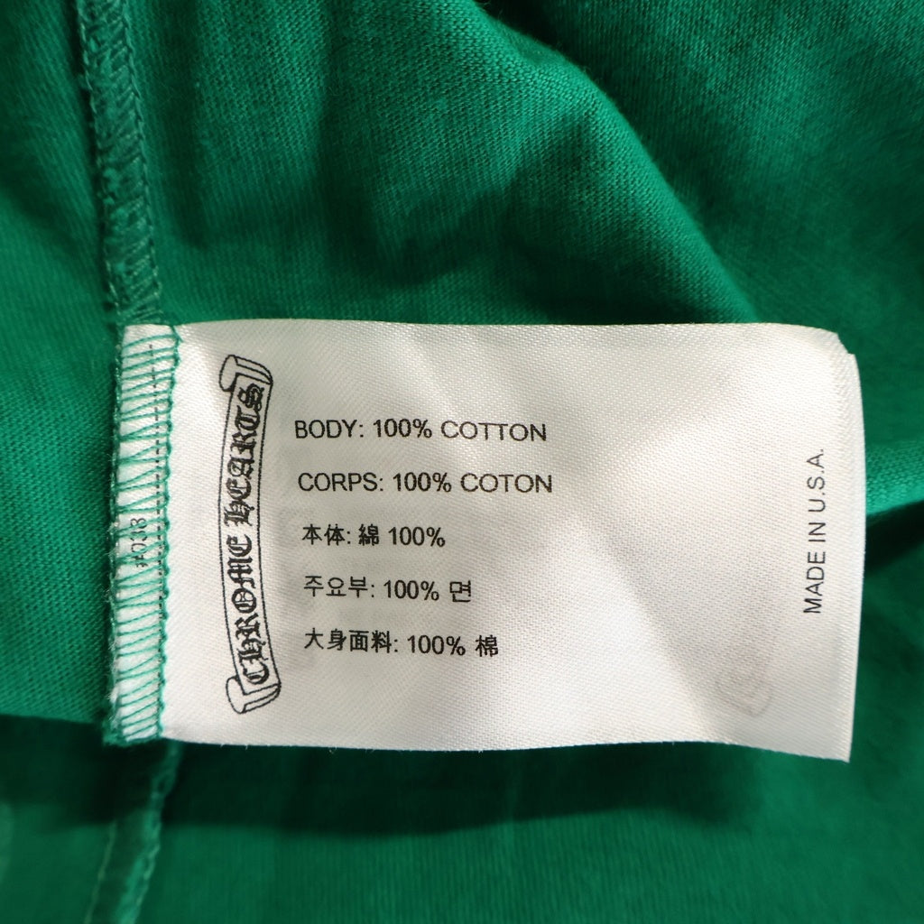 CHROME HEARTS(クロムハーツ) Back Cemetery CH L/S バックセメタリークロス 長袖Tシャツ カットソー グリーン
