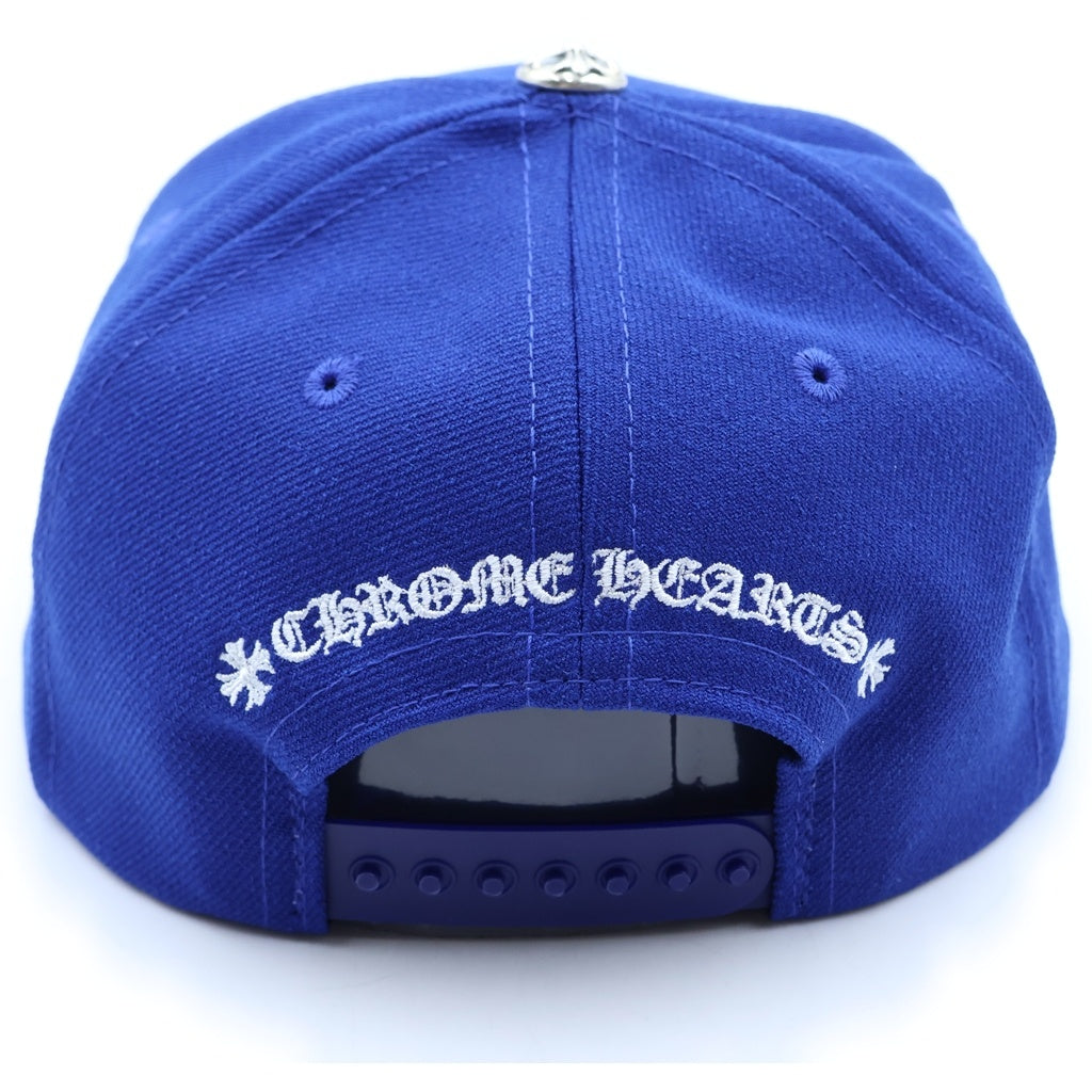 CHROME HEARTS(クロムハーツ) CHロゴ刺繍 6パネル ベースボールキャップ 帽子 ブルー/ホワイト