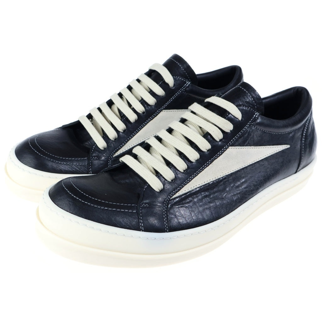 Rick Owens(リックオウエンス) VINTAGE SNEAKS ヴィンテージスニーカー レザーローカットスニーカー ブラック RU01F2897 LBELVS