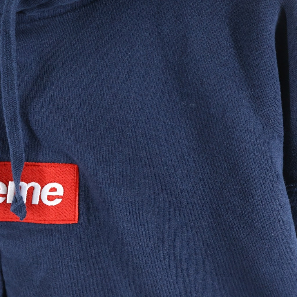 SUPREME(シュプリーム) 26SS ×MM6 Box Logo Zip Up Hooded Sweatshirt ボックスロゴジップアップフーデッドスウェットシャツ パーカー ネイビー