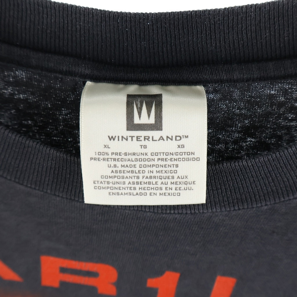 VINTAGE(ヴィンテージ) 90s Marilyn Manson BIGGER THAN SATAN WINTERLAND マリリンマンソン ビガーザンサタン ウィンターランドタグ ヴィンテージ 半袖Tシャツ ブラック