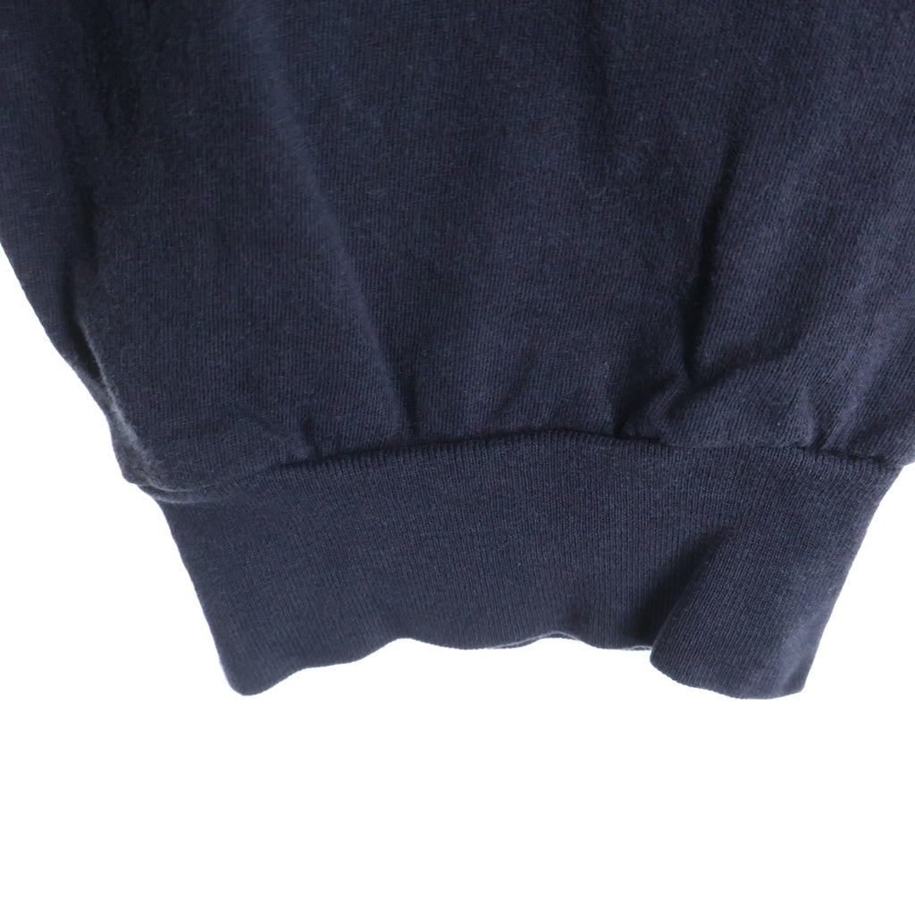 CHROME HEARTS(クロムハーツ) CH L/S ネックロゴ 袖英字プリント クルーネック カットソー 長袖Tシャツ ブラック