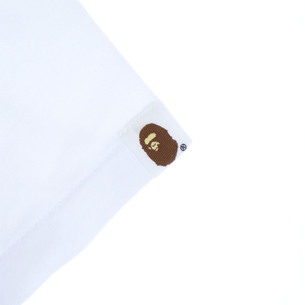 A BATHING APE(アベイシングエイプ) Colorful 3D Graphic College Tee グラフィック カレッジ ロゴプリント 半袖Tシャツ カットソー ホワイト 0ZXTEM326101R