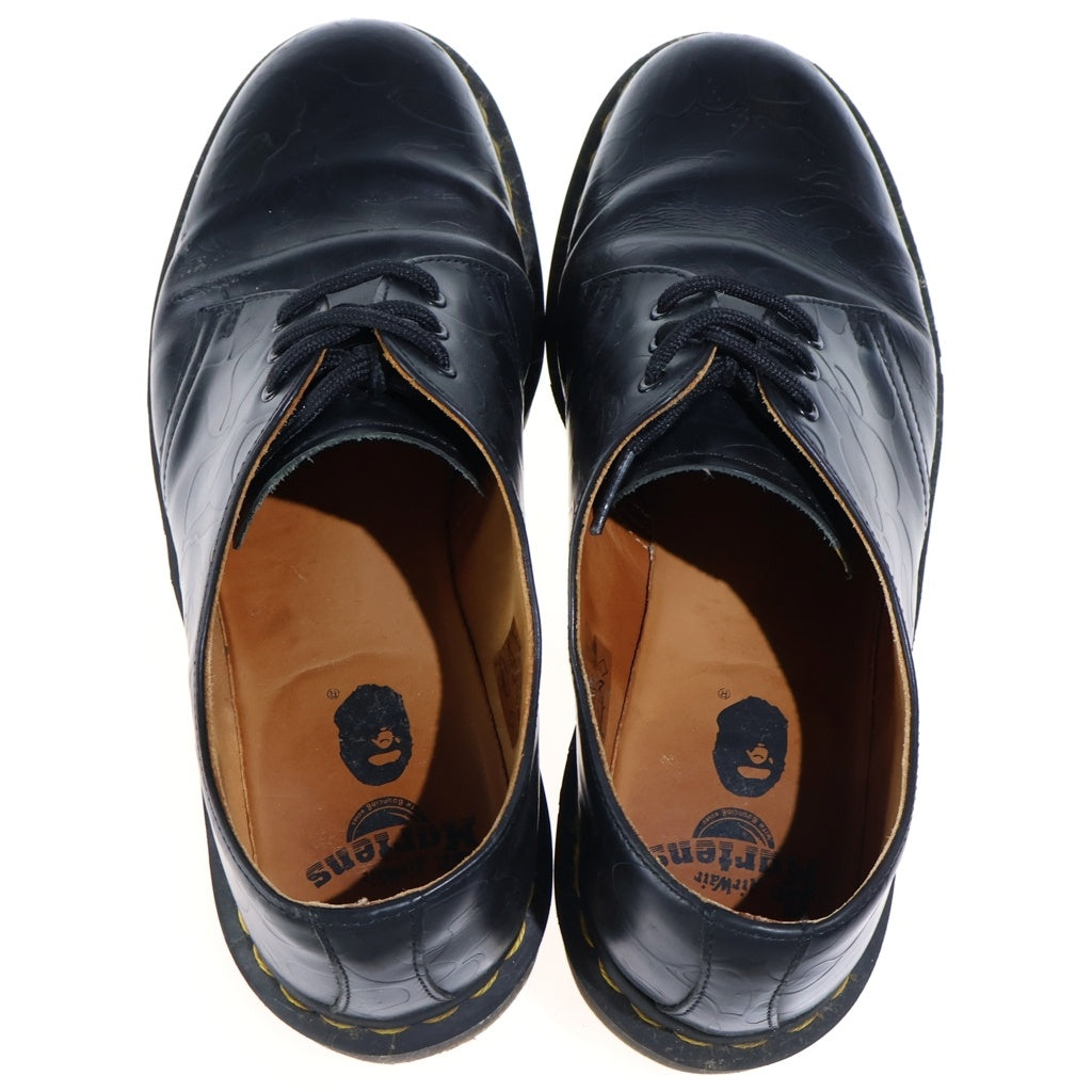 Dr.Martens(ドクターマーチン) ×A BATHING APE 1461 3EYE SHOES レザー ローカット ドレスアップシューズ ブラック US9/27cm 23569001