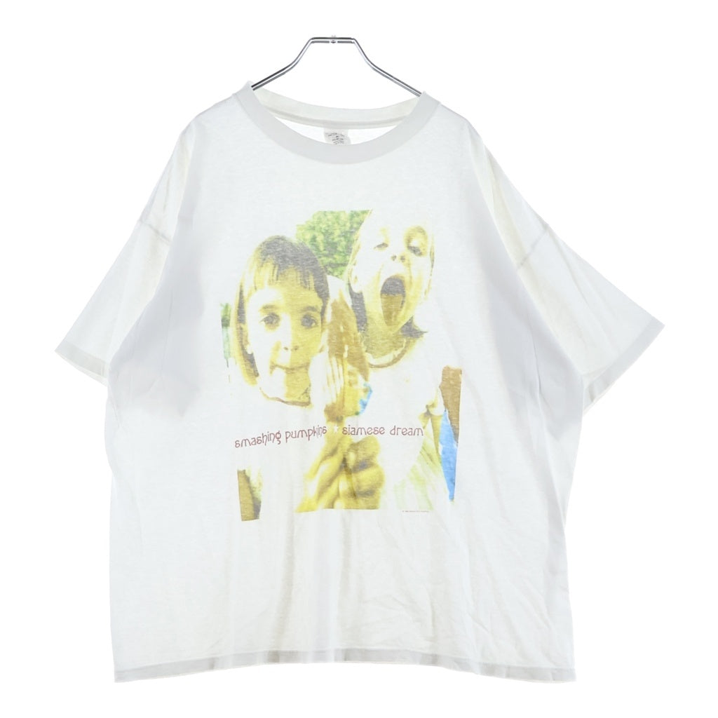 VINTAGE(ヴィンテージ) 90S THE SMASHING PUMPKINS SIAMESE DREAM スマッシングパンプキンズ プリント 半袖Tシャツ カットソー ホワイト