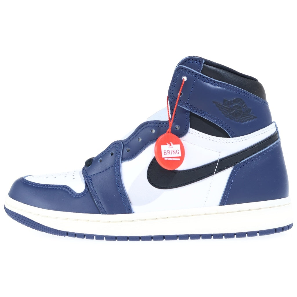 NIKE(ナイキ) AIR JORDAN 1 RETRO HIGH OG エアジョーダン1 レトロ ハイカットスニーカー ホワイト/ネイビー US7/25cm DZ5485-401