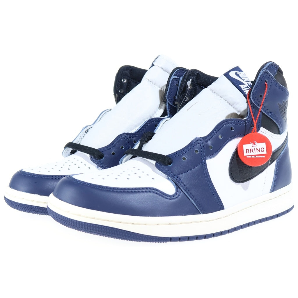 NIKE(ナイキ) AIR JORDAN 1 RETRO HIGH OG エアジョーダン1 レトロ ハイカットスニーカー ホワイト/ネイビー US7/25cm DZ5485-401