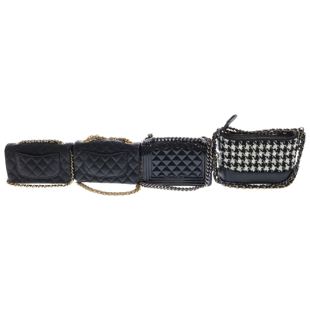 CHANEL(シャネル) CHANEL シャネル サクセスストーリー マトラッセ 4点セット キャビアスキン/パテント/ラムスキン/ツイード ココマーク トランクセット