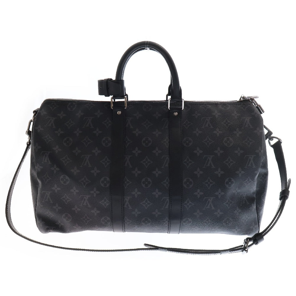 LOUIS VUITTON(ルイヴィトン) モノグラムエクリプス キーポルバンドリエール45 ボストンバッグ ブラック PVC×レザー ショルダーバッグ RFID M40569