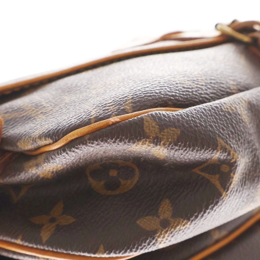 LOUIS VUITTON(ルイヴィトン) モノグラム ソミュール30 レザー ショルダーバッグ ブラウン レディース M42256