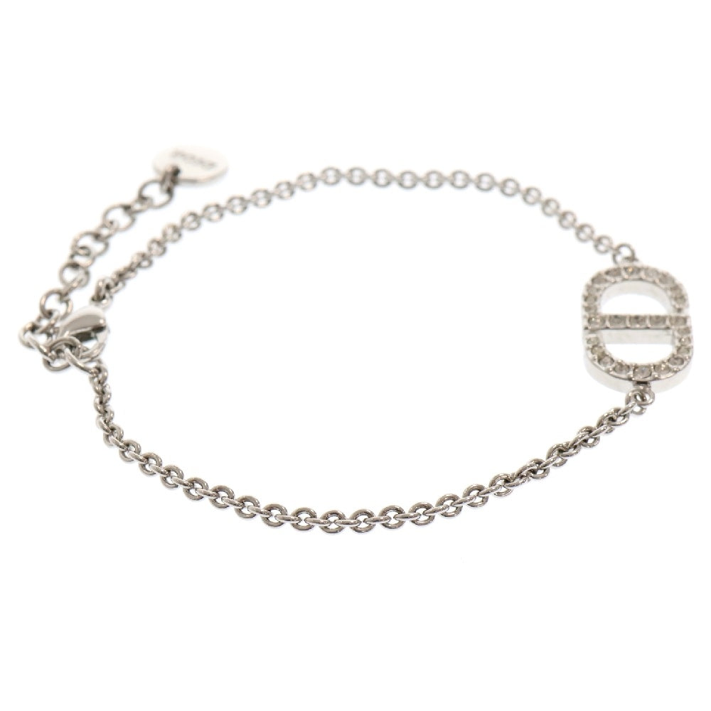 Christian Dior(クリスチャンディオール) Clair D Lune CDロゴ ブレスレット ラインストーン シルバー GP アクセサリー