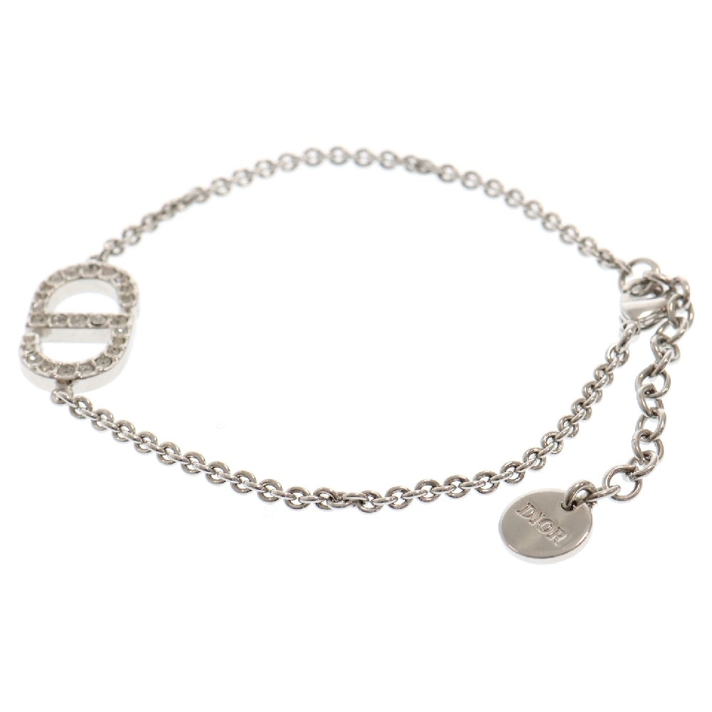 Christian Dior(クリスチャンディオール) Clair D Lune CDロゴ ブレスレット ラインストーン シルバー GP アクセサリー