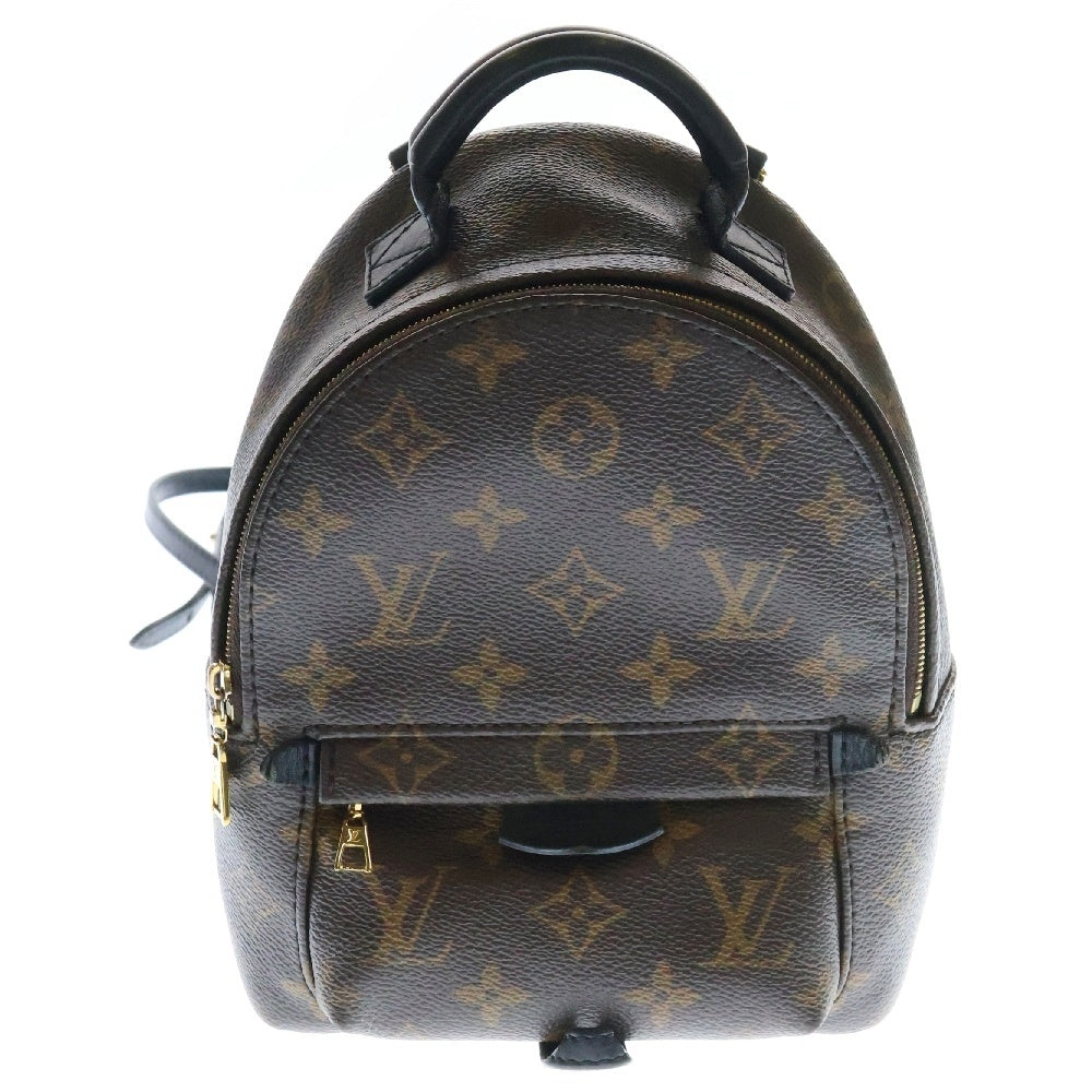 LOUIS VUITTON(ルイヴィトン) モノグラム パームスプリングス MINI リュックサック バックパック ミニバッグ ブラウン ゴールド金具 レザー×PVC M44873