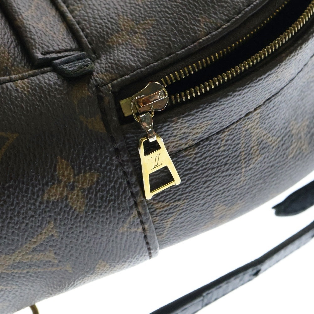 LOUIS VUITTON(ルイヴィトン) モノグラム パームスプリングス MINI リュックサック バックパック ミニバッグ ブラウン ゴールド金具 レザー×PVC M44873