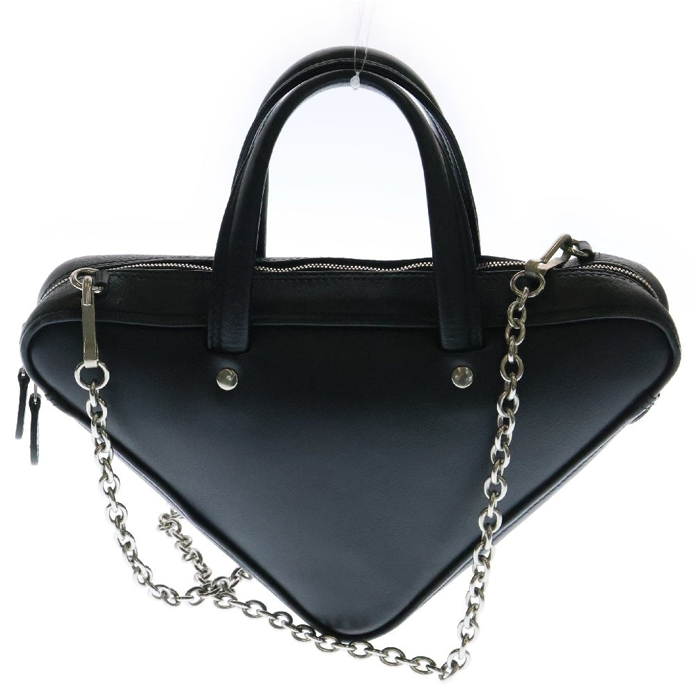 BALENCIAGA(バレンシアガ) トライアングル ダッフルXS 2WAY チェーンショルダーバッグ ハンドバッグ ブラック レザー 527272