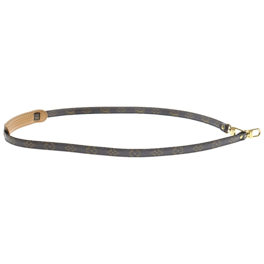 LOUIS VUITTON(ルイヴィトン) モノグラム ショルダーストラップ レザー ブラウン ゴールド金具