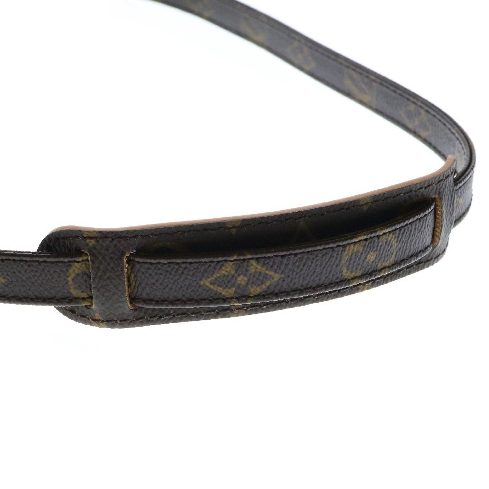 LOUIS VUITTON(ルイヴィトン) モノグラム ショルダーストラップ レザー ブラウン ゴールド金具