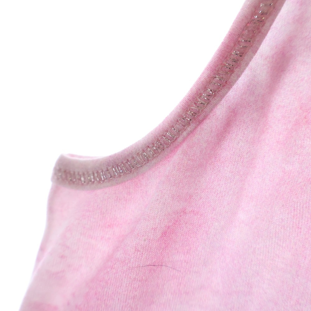 CHANEL(シャネル) ココマーク タンクトップ タイダイ柄 ピンク コットン P34612