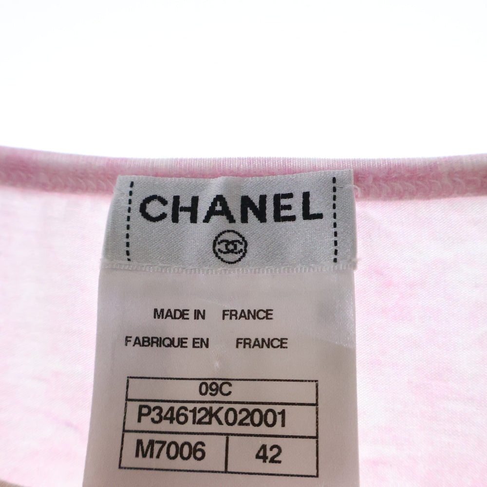 CHANEL(シャネル) ココマーク タンクトップ タイダイ柄 ピンク コットン P34612