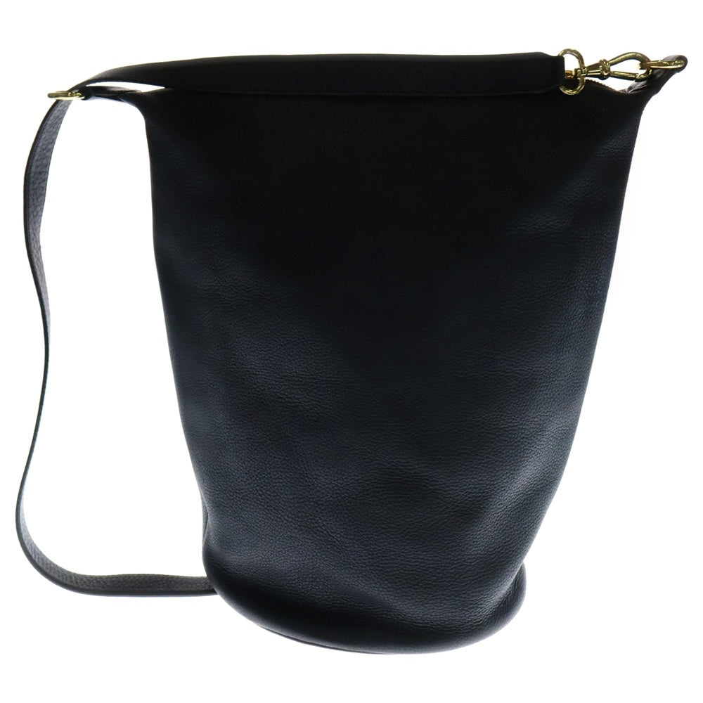CELINE(セリーヌ) セリーヌ バケット ショルダーバッグ ハンドバッグ ブラック ゴールド金具 レザー