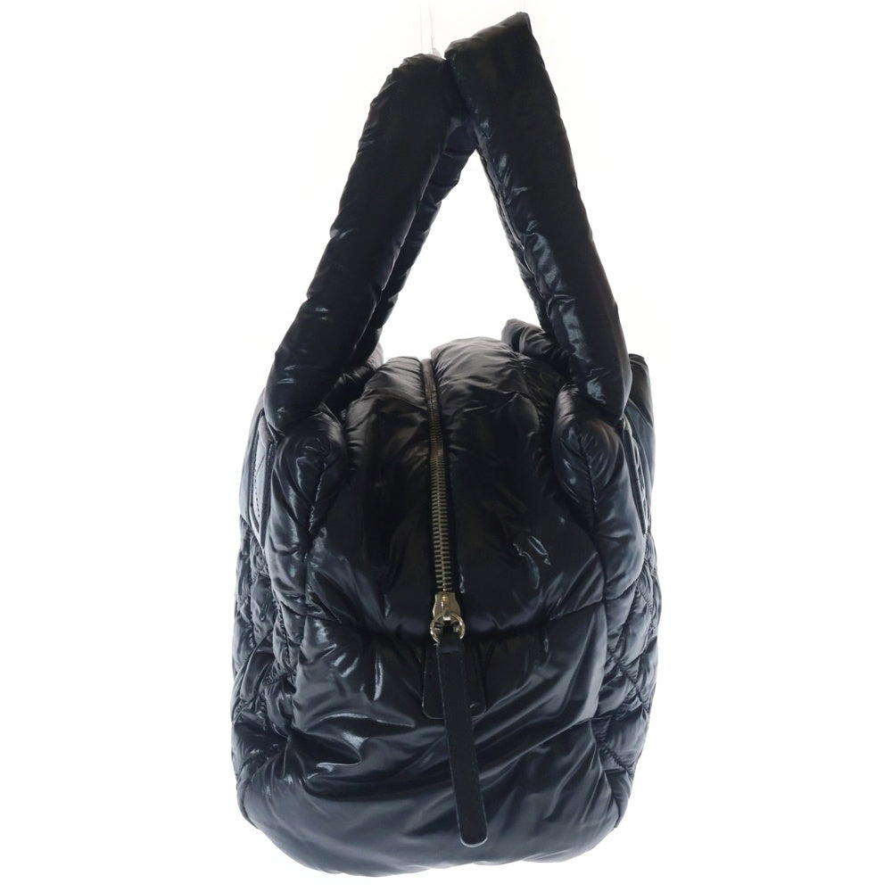 CHANEL(シャネル) マトラッセ コココクーンPM トートバッグ ハンドバッグ ブラック ナイロン×レザー A48619