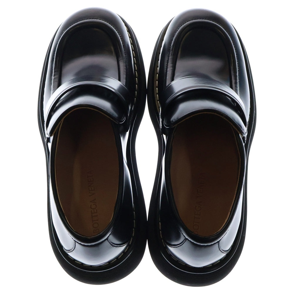 BOTTEGA VENETA(ボッテガヴェネタ) バウンス ローファー ブラック レザー #45 シューズ 靴 メンズ