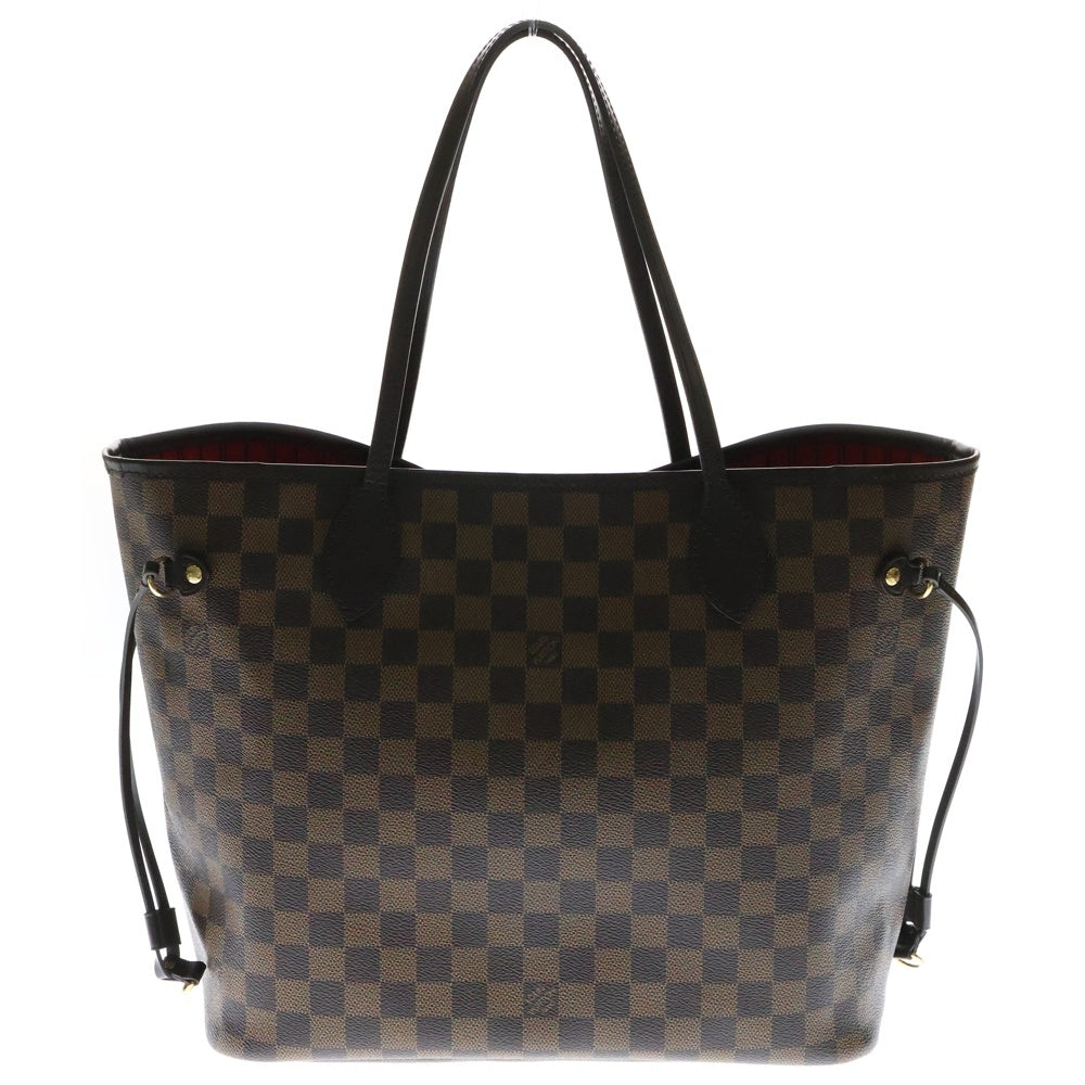 LOUIS VUITTON(ルイヴィトン) ダミエ ネヴァーフルMM トートバッグ ハンドバッグ ブラウン ゴールド金具 レザー×PVC N41358 新型