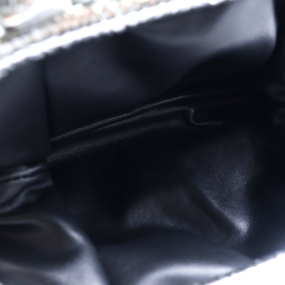 BOTTEGA VENETA(ボッテガヴェネタ) ザ・ポーチ ショルダーバッグ 斜め掛けバッグ がま口バッグ シルバー レザー