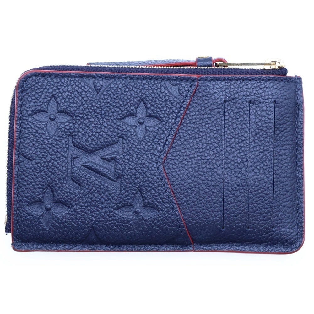 LOUIS VUITTON(ルイヴィトン) アンプラント ポルトカルト レクトヴェルソ マリーヌルージュ カードケース コインケース バッグチャーム ネイビー×レッド ゴールド金具 M69420