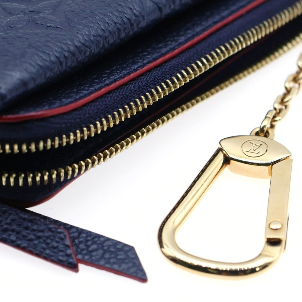 LOUIS VUITTON(ルイヴィトン) アンプラント ポルトカルト レクトヴェルソ マリーヌルージュ カードケース コインケース バッグチャーム ネイビー×レッド ゴールド金具 M69420
