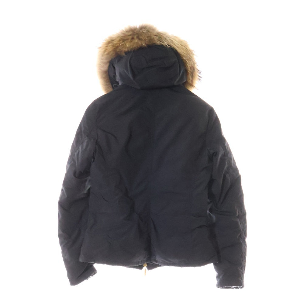 MONCLER(モンクレール) AMIENS アミアン ファー付き フーデッド ダウンジャケット ブラック レディース 920-093-45328-17