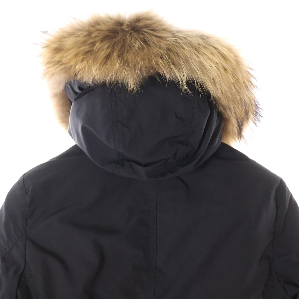 MONCLER(モンクレール) AMIENS アミアン ファー付き フーデッド ダウンジャケット ブラック レディース 920-093-45328-17