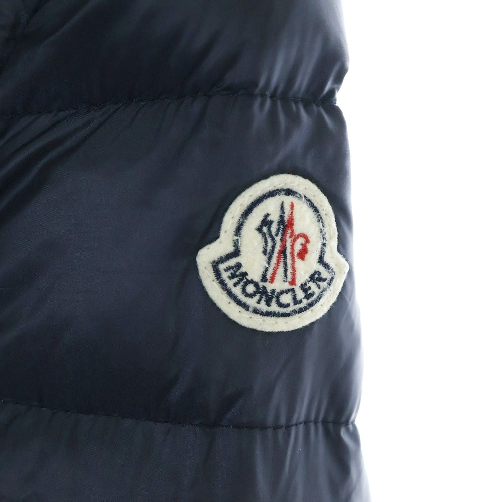 MONCLER(モンクレール) HERMINE GIUBBOTTO エルミン ジップアップ フーデッド ロング ダウン ジャケット コート ネイビー レディース 220934995705 53048